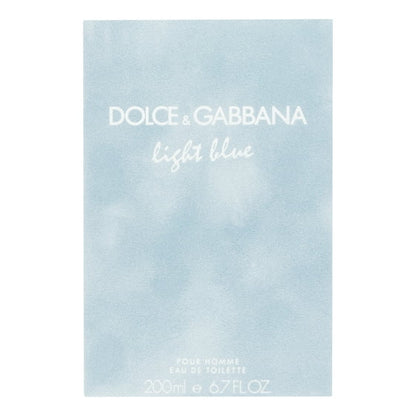 Dolce & Gabbana Light Blue Eau De Toilette Spray for Men 200ml / 6.7oz Cologne