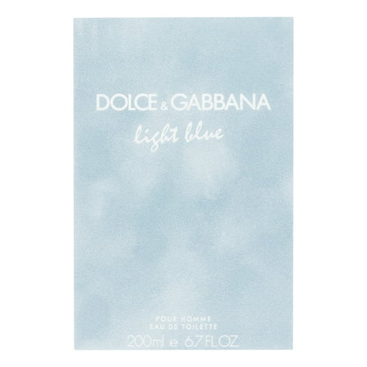 Dolce & Gabbana Light Blue Eau De Toilette Spray for Men 200ml / 6.7oz Cologne
