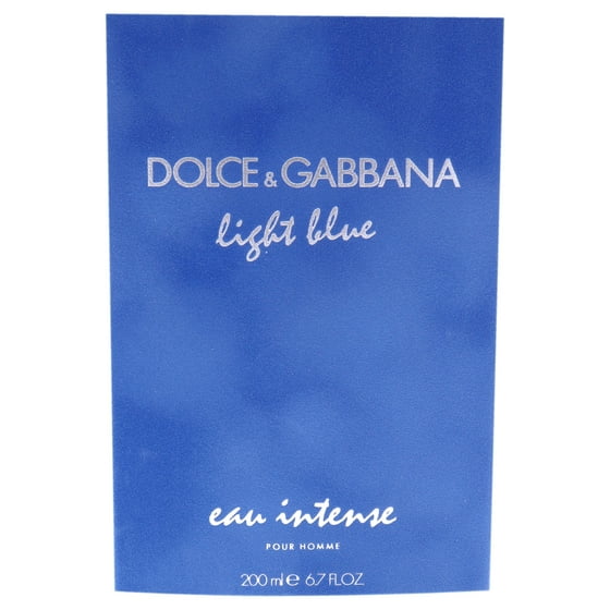 Dolce & Gabbana Light Blue Eau Intense Eau De Parfum Spray, Cologne for Men, 6.7 oz