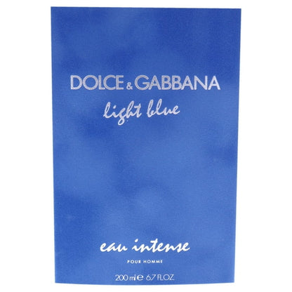 Dolce & Gabbana Light Blue Eau Intense Eau De Parfum Spray, Cologne for Men, 6.7 oz