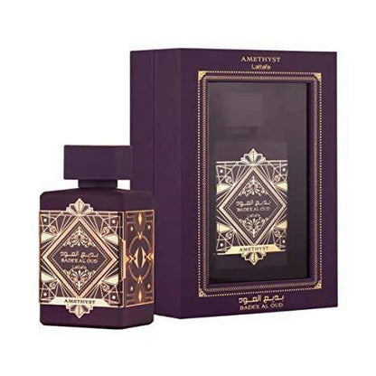 Lattafa Perfumes Badee Al Oud Eau De Parfum Couple Set-Glory & Amethyst Spray - 100ml(3.4 oz)