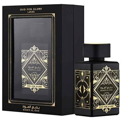 Lattafa Perfumes Badee Al Oud Eau De Parfum Couple Set-Glory & Amethyst Spray - 100ml(3.4 oz)