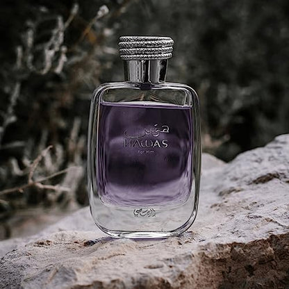 Rasasi Hawas Eau de Parfum – 3.38 oz / 100 ml – Men’s Cologne