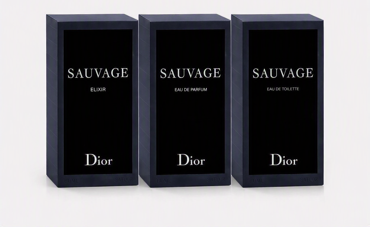 Dior Sauvage EDT 3.4 oz + Sauvage EDP 3.4 oz + Sauvage Elixir 2 oz – Exclusive Fragrance Set