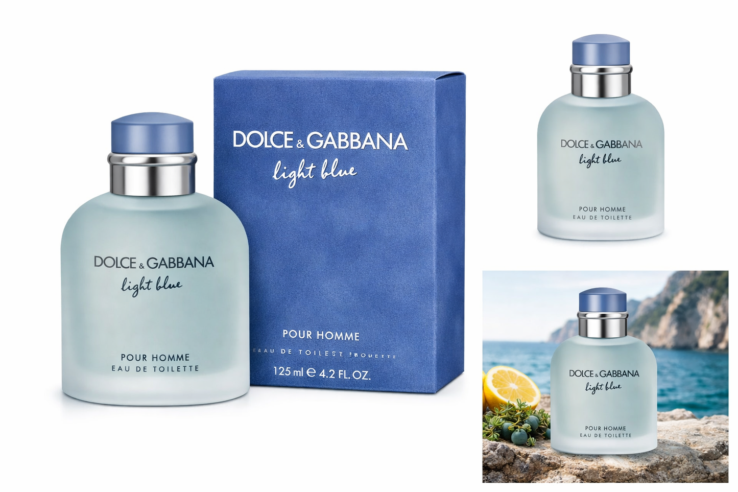 Dolce & Gabbana Light Blue Eau de Toilette Spray for Men, 4.2 oz