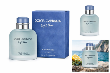Dolce & Gabbana Light Blue Eau de Toilette Spray for Men, 4.2 oz