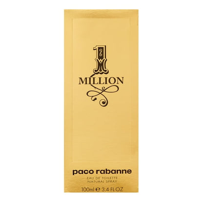 Paco Rabanne 1 Million Eau de Toilette Spray for Men, 3.4 oz / 100mL