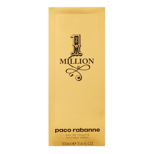 Paco Rabanne 1 Million Eau de Toilette Spray for Men, 3.4 oz / 100mL