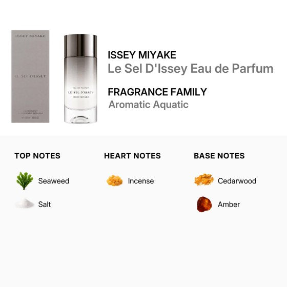 Issey Miyake Le Sel D’Issey Eau de Toilette Spray – 3.4 oz / 100 ml – Men’s Cologne