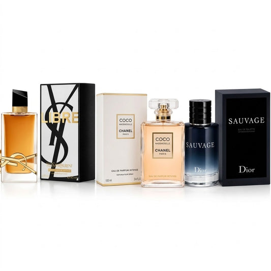 Sauvage EDT 3.4 oz + Coco Mademoiselle EDP 3.4 oz + YSL Libre Intense EDP 3 oz – Luxury Trio Set